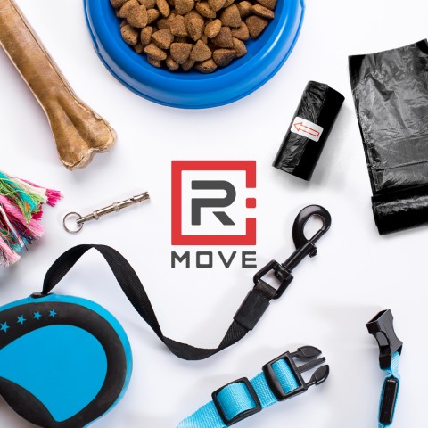 Sacchetti igienici per cani RMove - 54 rotoli da 15 sacchetti - 23x30cm - neri