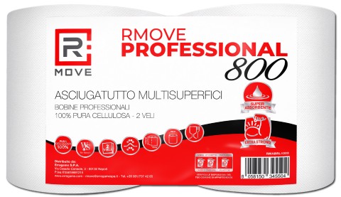 Bobine Carta Asciugatutto RMove - 2 veli - 2 rotoloni