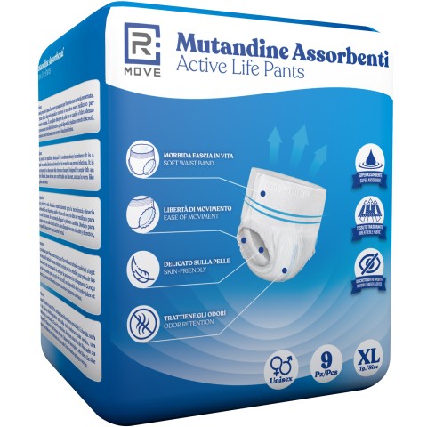 Mutandine Assorbenti RMove - XL - 9 pz - Active Life Pants