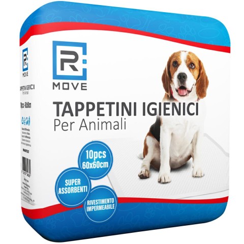 Tappetini igienici per cani RMove - 60x60cm - 10 pz - Con adesivi