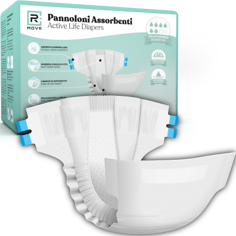 Pannoloni Assorbenti RMove - M - 25 pz - Active Life Diapers