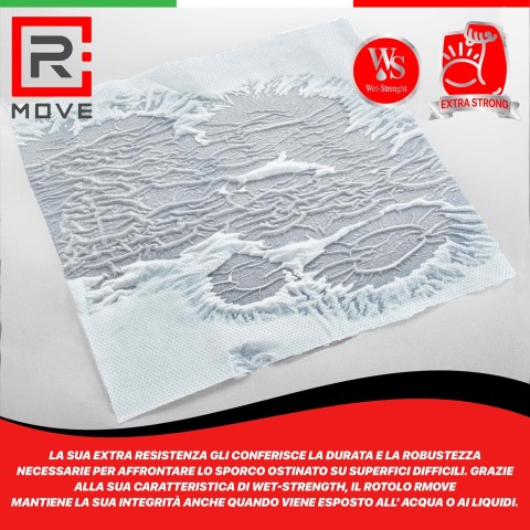 Bobine Carta Asciugatutto RMove - 2 veli - 2 rotoloni