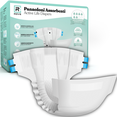 Pannoloni Assorbenti RMove - L - 25 pz - Active Life Diapers