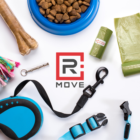 Sacchetti igienici per cani RMove - 72 rotoli da 15 sacchetti - 23x30cm - verdi