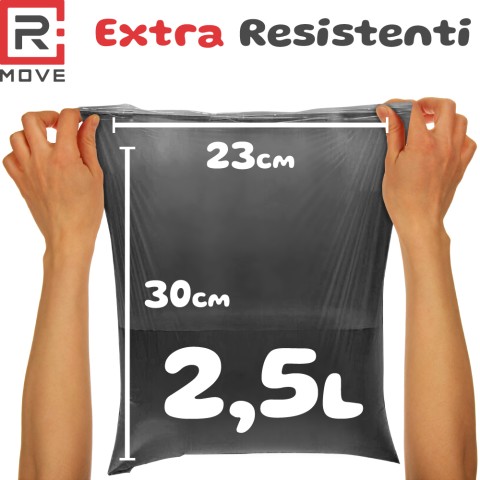 Sacchetti igienici per cani RMove - 54 rotoli da 15 sacchetti - 23x30cm - neri