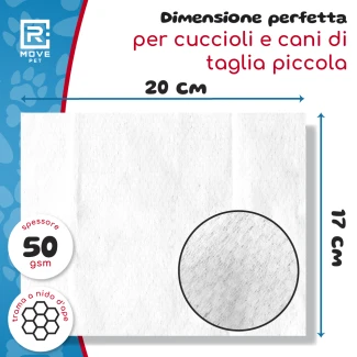 Salviette Igienizzanti alla Clorexidina per Cani e Gatti Rmove - 17x20 cm - 4 confezioni da 100 pz