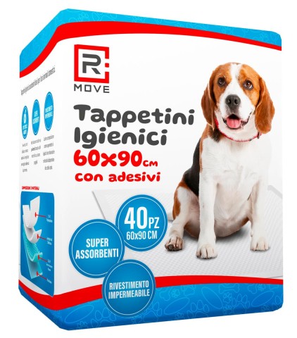 Tappetini per cani RMove - 60x90cm - 40 pz - Con adesivi
