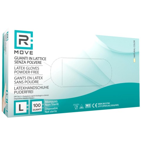Guanti Lattice - L - 100 pz - Monouso - Senza polvere - RMove