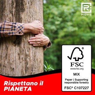 Asciugamani di carta piegati a Z per dispenser – pura cellulosa 2 veli - 2400 pezzi - RMove