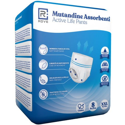 Mutandine Assorbenti RMove - XXL - 8 pz - Active Life Pants