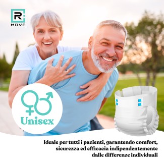 Pannoloni Assorbenti RMove - L - 100 pz - Active Life Diapers - 4 confezioni da 25 pannoloni