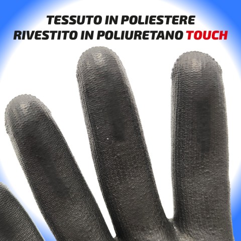 Guanti Lavoro RMove - M - Touch Screen - in Poliuretano - 12 paia
