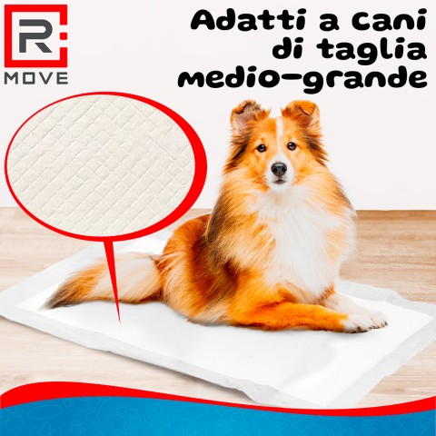 Tappetini igienici per cani RMove - 60x90cm - 100 pz - Con adesivi