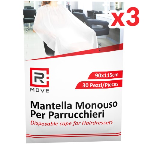 Mantelline Monouso per parrucchieri RMove - 90 pz - 90x115 cm