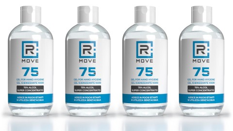 Gel Igienizzante Mani 75% Alcool 250 ml | RMove – Gel Antibatterico con Glicerina