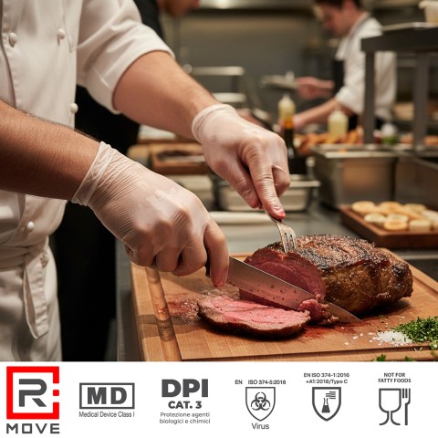 Guanti Vinile - XL - 100 pz - Monouso - Senza polvere - RMove