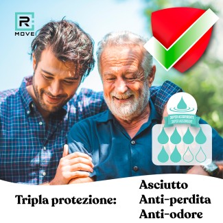 Pannoloni Assorbenti RMove - L - 100 pz - Active Life Diapers - 4 confezioni da 25 pannoloni