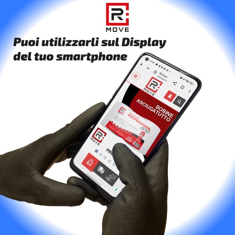 Guanti Lavoro RMove - L - Touch Screen - in Poliuretano - 1 paio