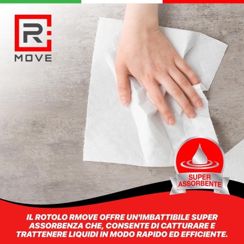 Bobine Carta Asciugatutto RMove - 2 veli - 2 rotoloni