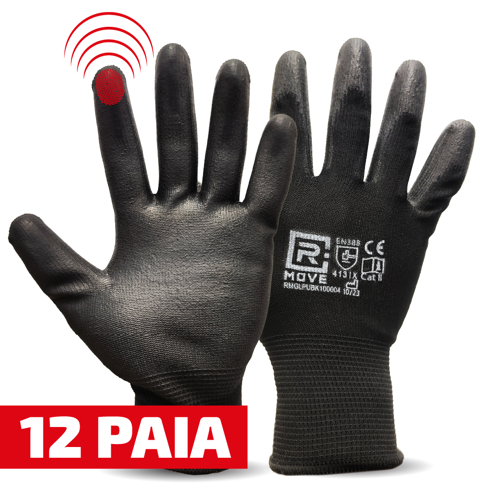 Guanti Lavoro RMove - L - Touch Screen - in Poliuretano - 12 paia