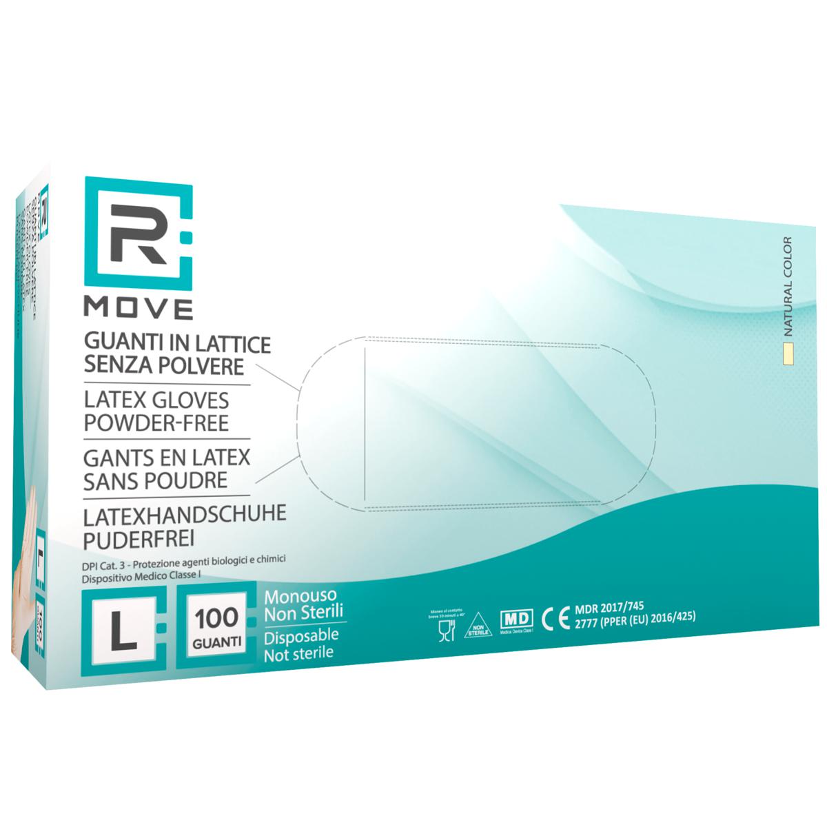 Guanti Lattice - L - 100 pz - Monouso - Senza polvere - RMove