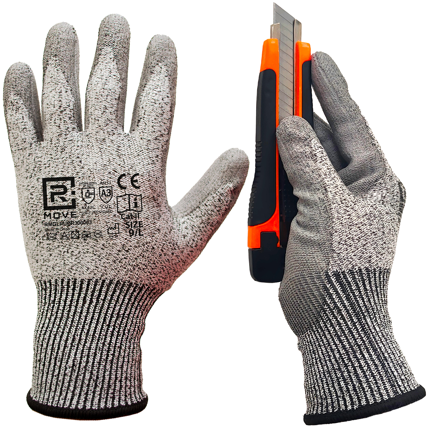 Guanti da Lavoro Antitaglio RMove - Liv. 3 - XL - 1 paio