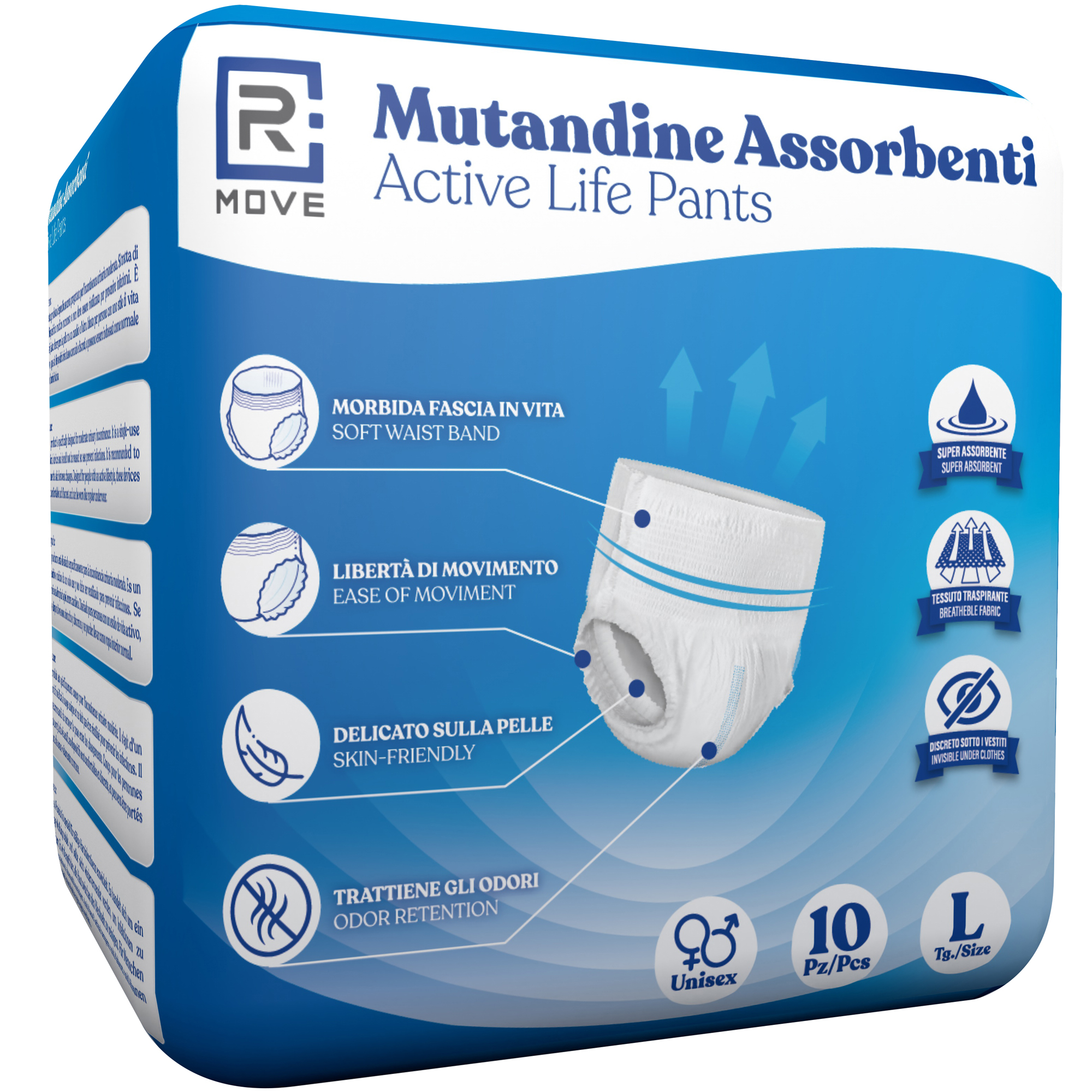 Mutandine Assorbenti RMove - L - 10 pz - Active Life Pants
