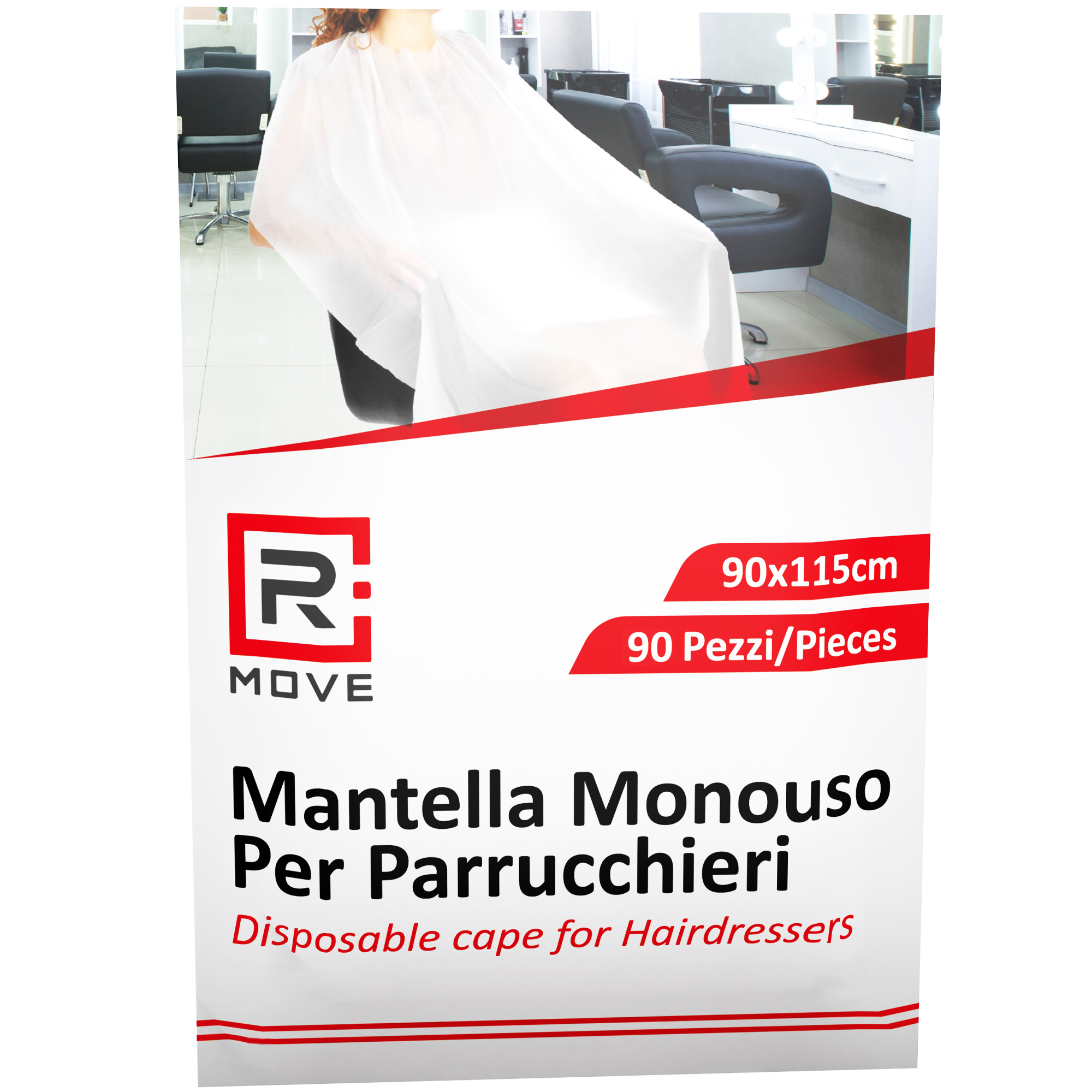 Mantelline Monouso per parrucchieri RMove - 90 pz - 90x115 cm